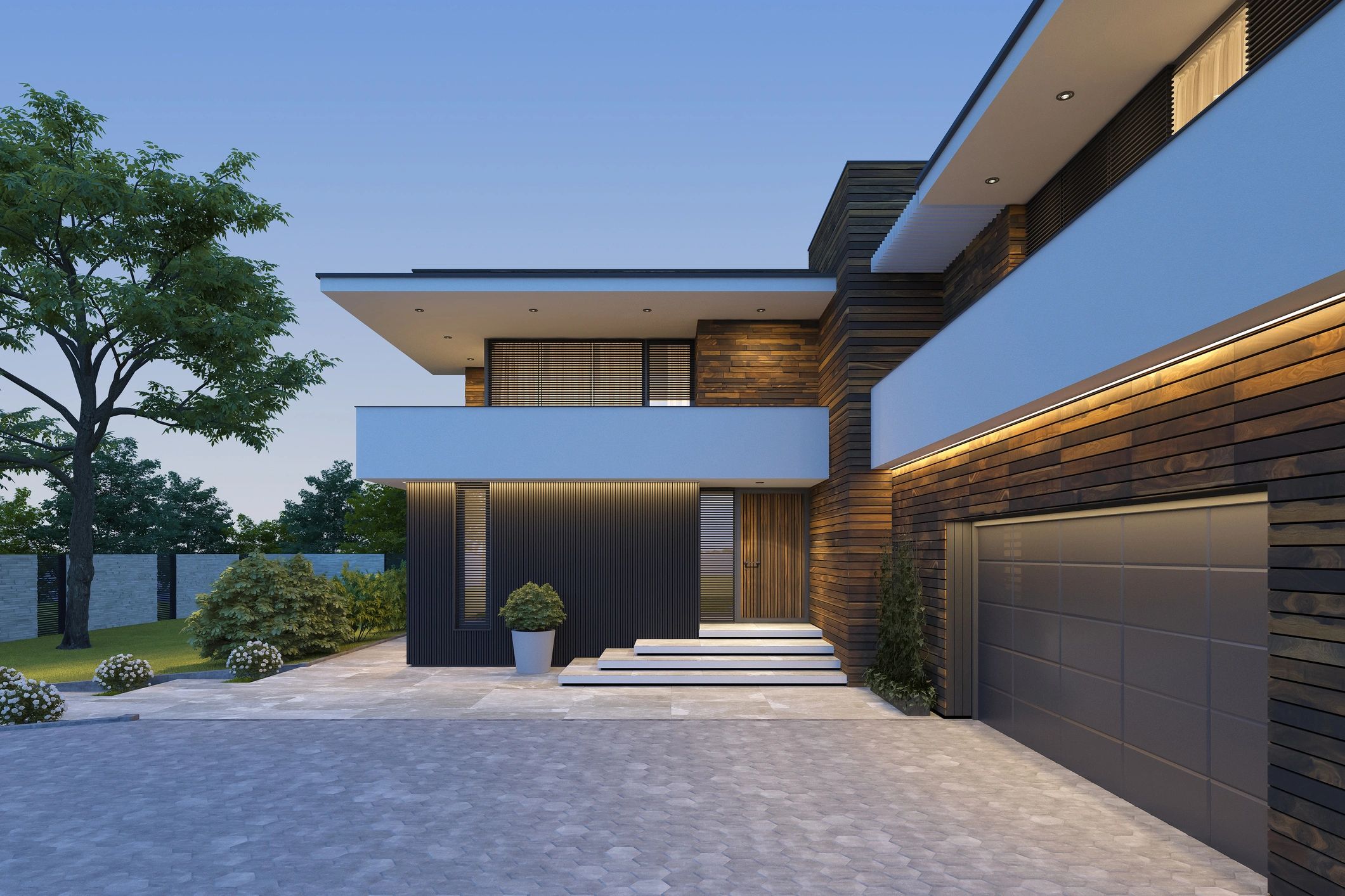 modern real estate property exterior